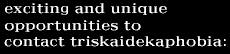 exciting and unique opportunities to contact triskaidekaphobia: