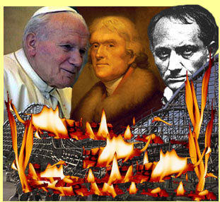Eight-Fingered Pontiff, Jefferson, Baudelaire in a Burning Holy See World