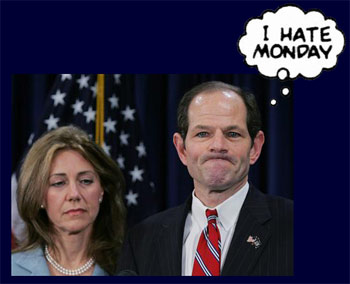 Eliot Spitzer having a very bad start to his week